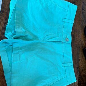Southern Tide Women's Leah Shorts Size 4 Blue/Green